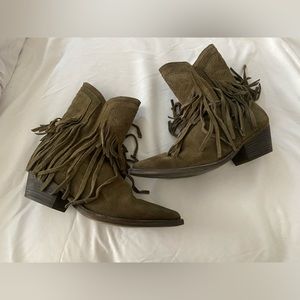 Free People Lawless Fringe Western Boots